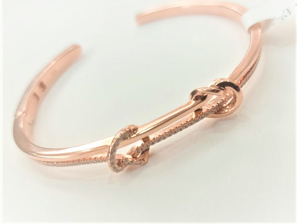 Blisse Allure Rose Gold Victorian Bangle Bracelet