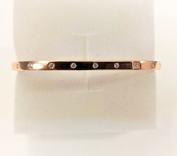 Blisse Allure Rose Gold Victorian Bangle