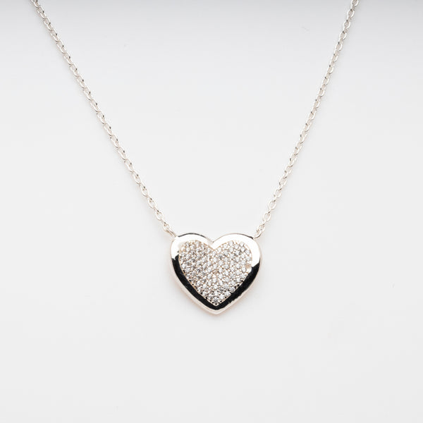 Blisse Allure 925 Sterling Silver Necklace with Heart Pendant