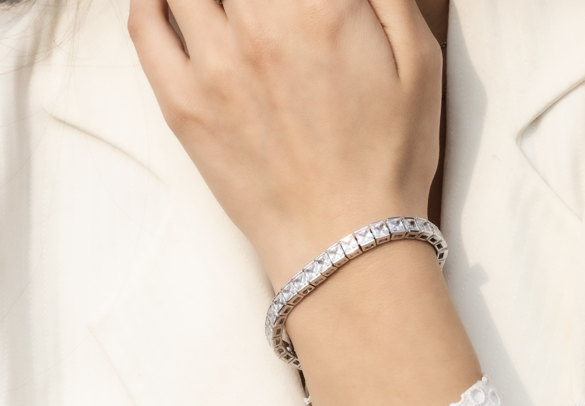 925 on sale cz bracelet