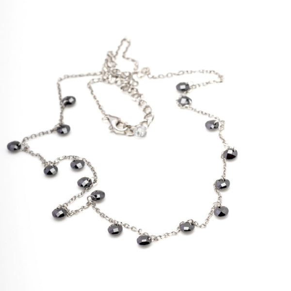 OXIDISED SILVER BLACK THREAD NECKLACE SET FOR WOMEN -SARANSOS001 –  www.soosi.co.in