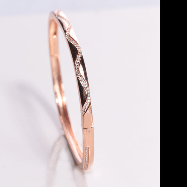 Blisse Allure Rose Gold Victorian Bangle