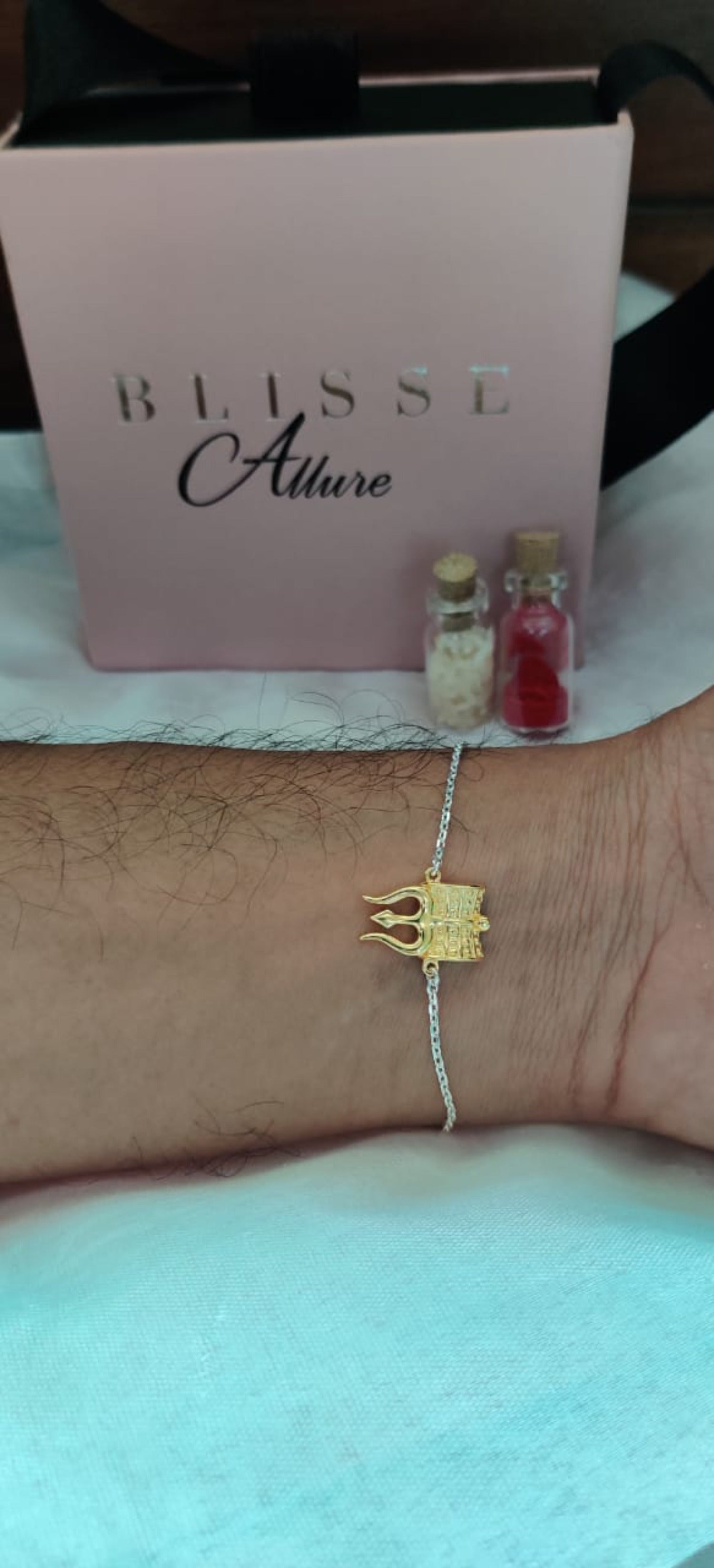 Blisse Allure Sterling Silver Shiv Trishul Rakhi***SPECIAL OFFER