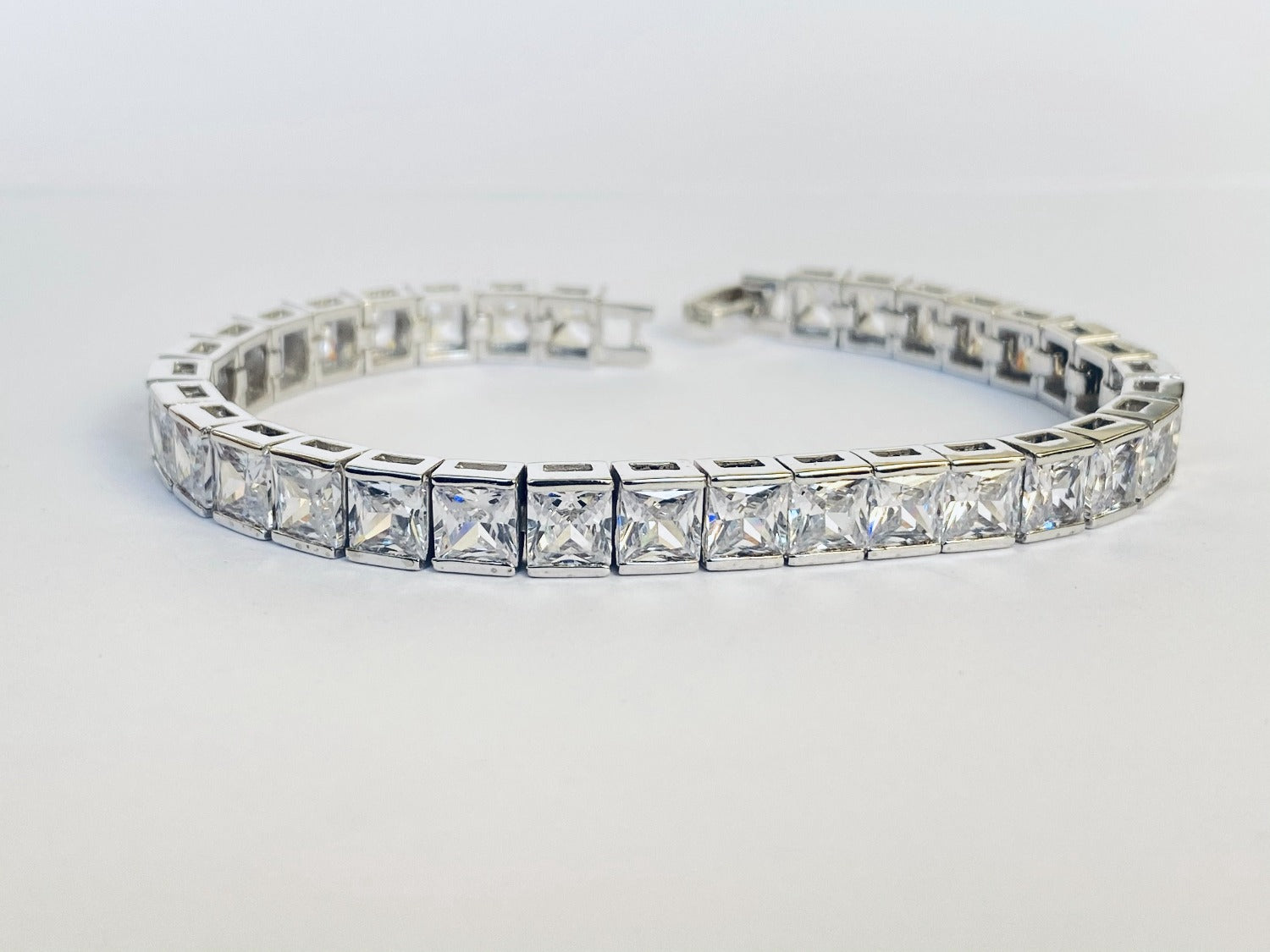 Blisse Allure 925 Sterling Silver White CZ Bracelet