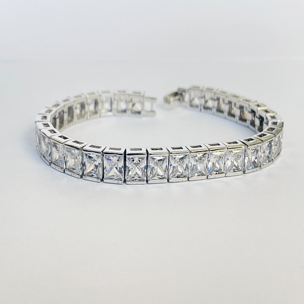 Blisse Allure 925 Sterling Silver White CZ Bracelet