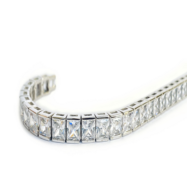 Blisse Allure 925 Sterling Silver White CZ Bracelet